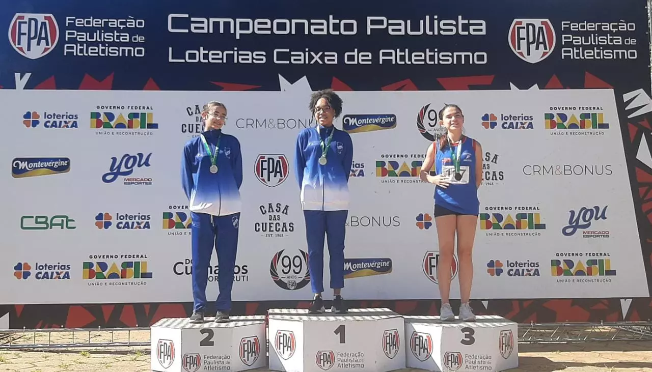 Atletismo: medalhas no Campeonato Paulista Sub-16